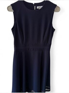 chinese dress ladies Calvin Klein Women's Dress, White/Indigo, 2 at Amazon Women's Clothing store main image 1